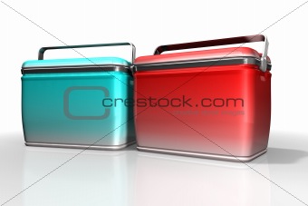 Cool box isolated on a white background 