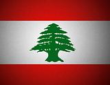 vector national Flag Lebanon