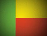 vector national Flag of Benin