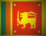 vector national Flag of Sri Lanka