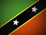 vector national Flag of St. Kitts Nevis