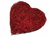 3D Rendered Wire Heart - Isolated