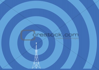 broadcast tower illustration