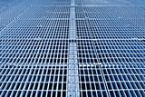 metal grid walkway