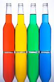 bottles red yellow green blue