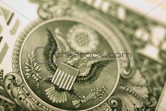 Detail closeup dollar
