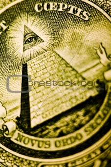 Detail closeup dollar