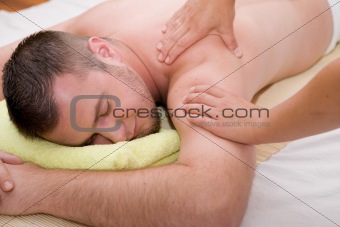 man in massage