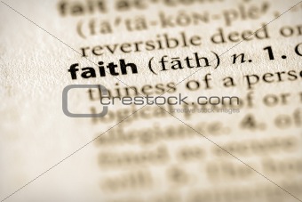 Dictionary Series - Religion: faith