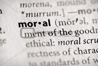 Dictionary Series - Religion: moral