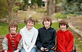 Four Boys Smiling