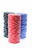 Stacks of Poker Chips