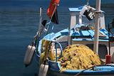 Fishing boat on the Ionian island of Lefkas  Greece