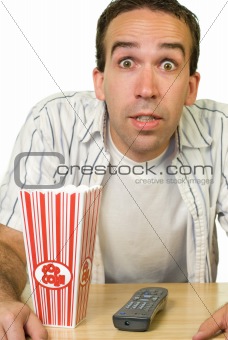 Man Watching Good Movie