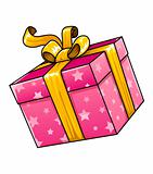 vector holiday gift present isolated