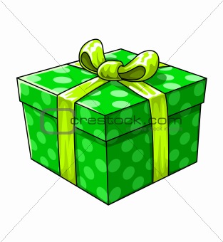 vector holiday gift present isolated