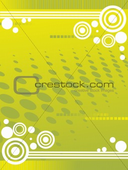 abstract green background, vector illustration