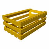 vector wooden box for fruits and vegetables
