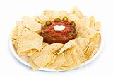 Chips and Salsa Isolated