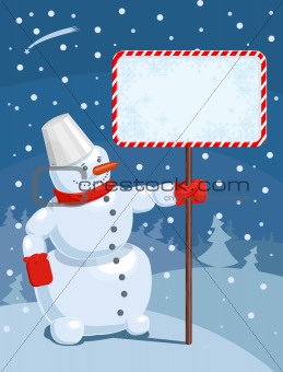 Vector illustration of a Christmas greeting card