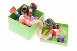 Party Blowers in Green Gift Box