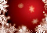 red snowflake blur