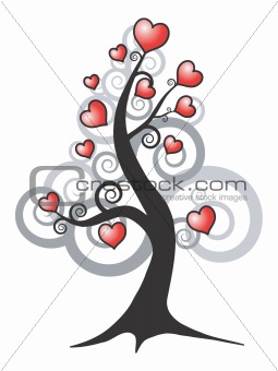abstract love tree