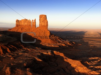 Monument Valley mesa landscape.