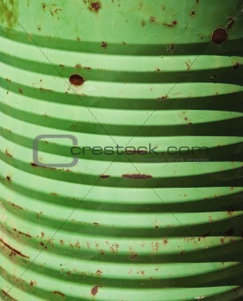 Side of green cannister.