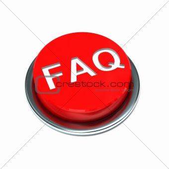 faq isolated red button