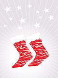 christmas socks, vector illustration