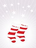 christmas socks, vector wallpaper
