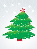 decorated christmas tree, wallpaper