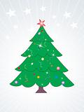 decorated christmas tree, wallpaper