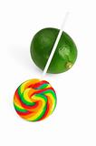 lollipop and lime