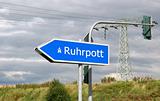 Autobahn direction sign Ruhrpott