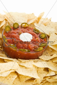 Chips and Salsa Closeup
