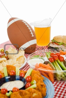 Super Bowl Party Table