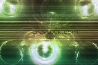 Green Supernova Abstract Background Wallpaper