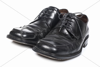 Used black shoes