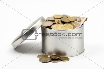 coins in box