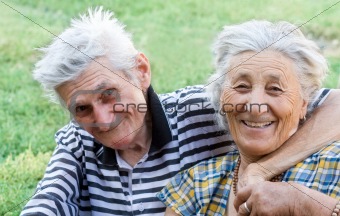 Lovely senior couple