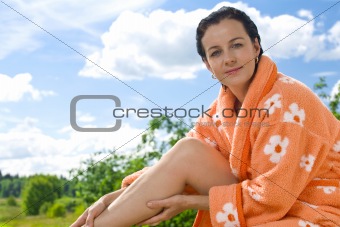 woman and summer