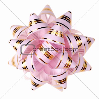 Decorative ornament from tapes - pink