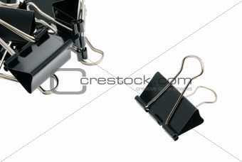 isolated binder clips