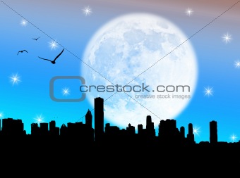 City in the moon