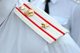 Shoulder strap of russian army officer.