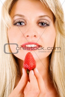 girl and sweet berry