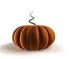 Halloween pumpkin, isolated on white