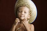 Little Boy in a Straw Hat